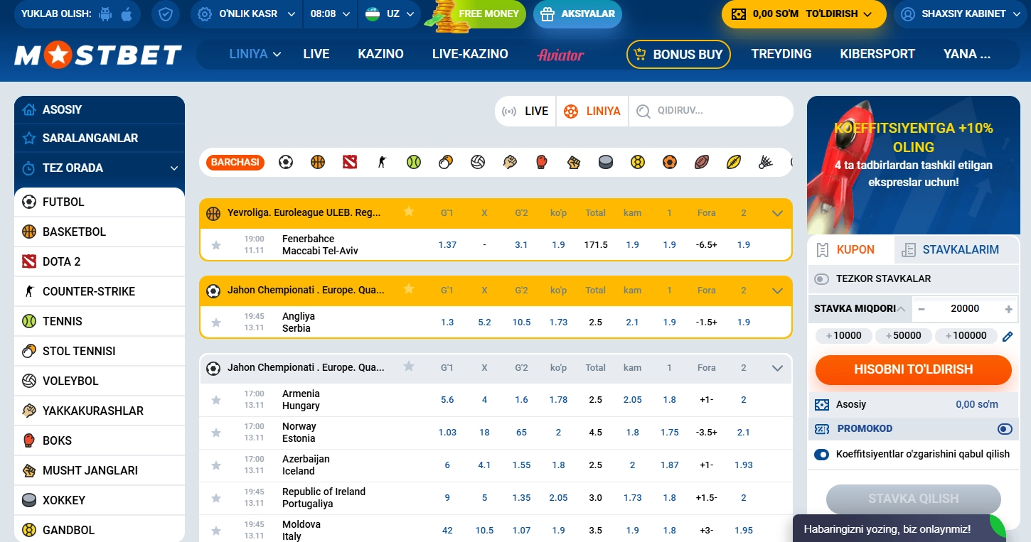 Birinchi pul tikishni qanday qilish?