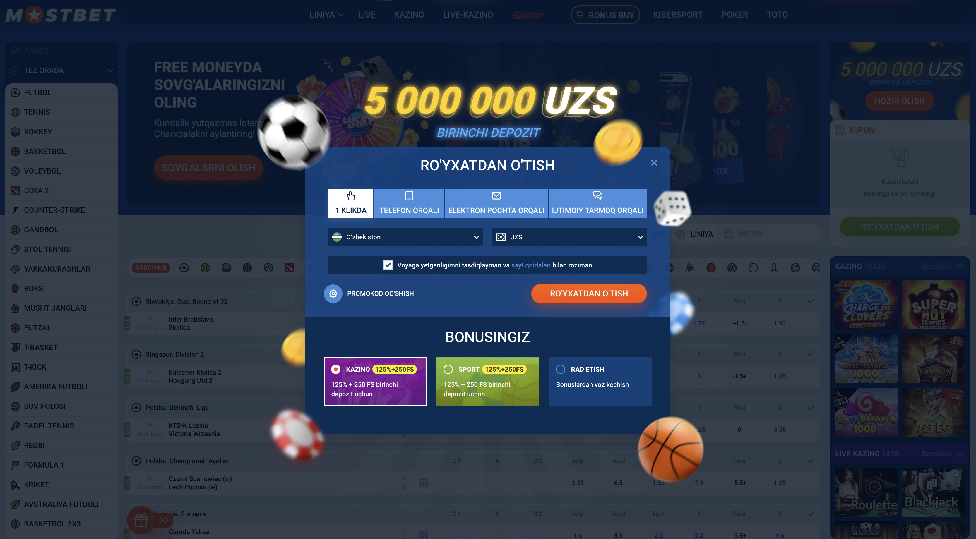 Qanday ro’yxatdan o’tish